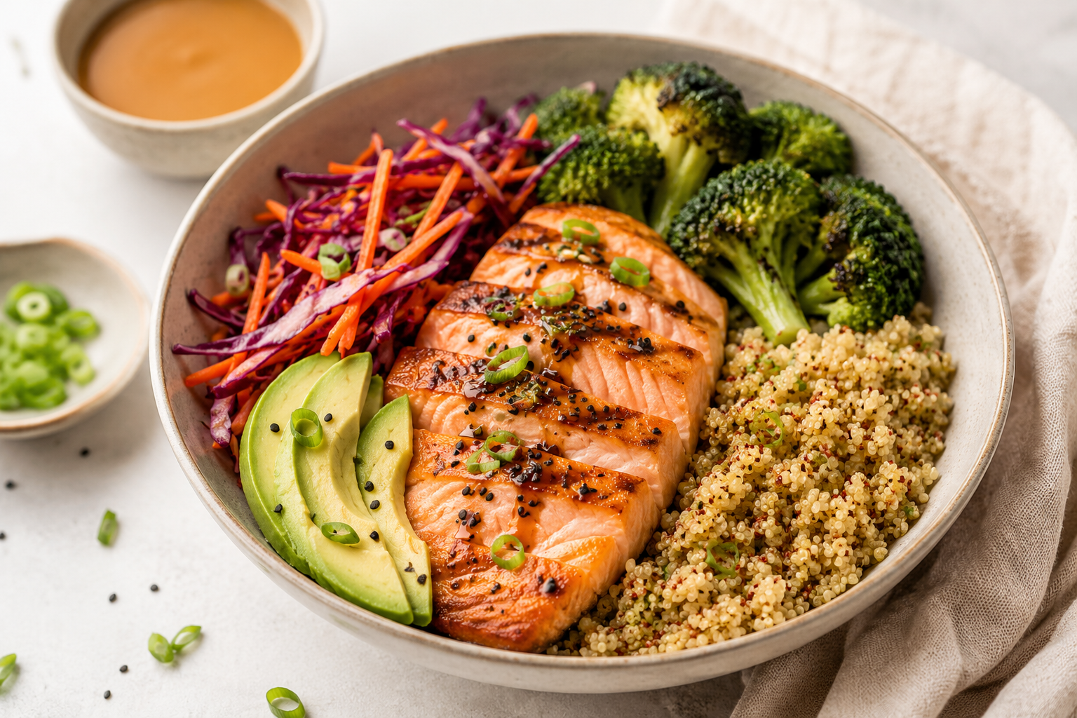 Sesame Salmon Quinoa Power Bowl